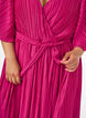 Pleated midi dress with batwing sleeves, Pink, Model image number 2
