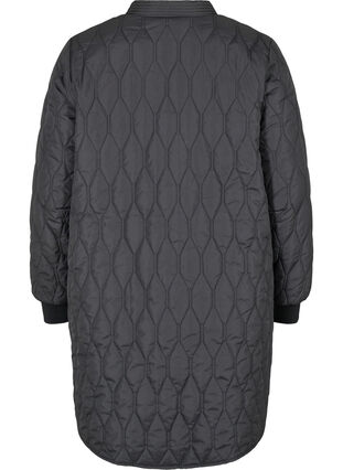 Quilted jacket with pockets, Black, Packshot image number 1