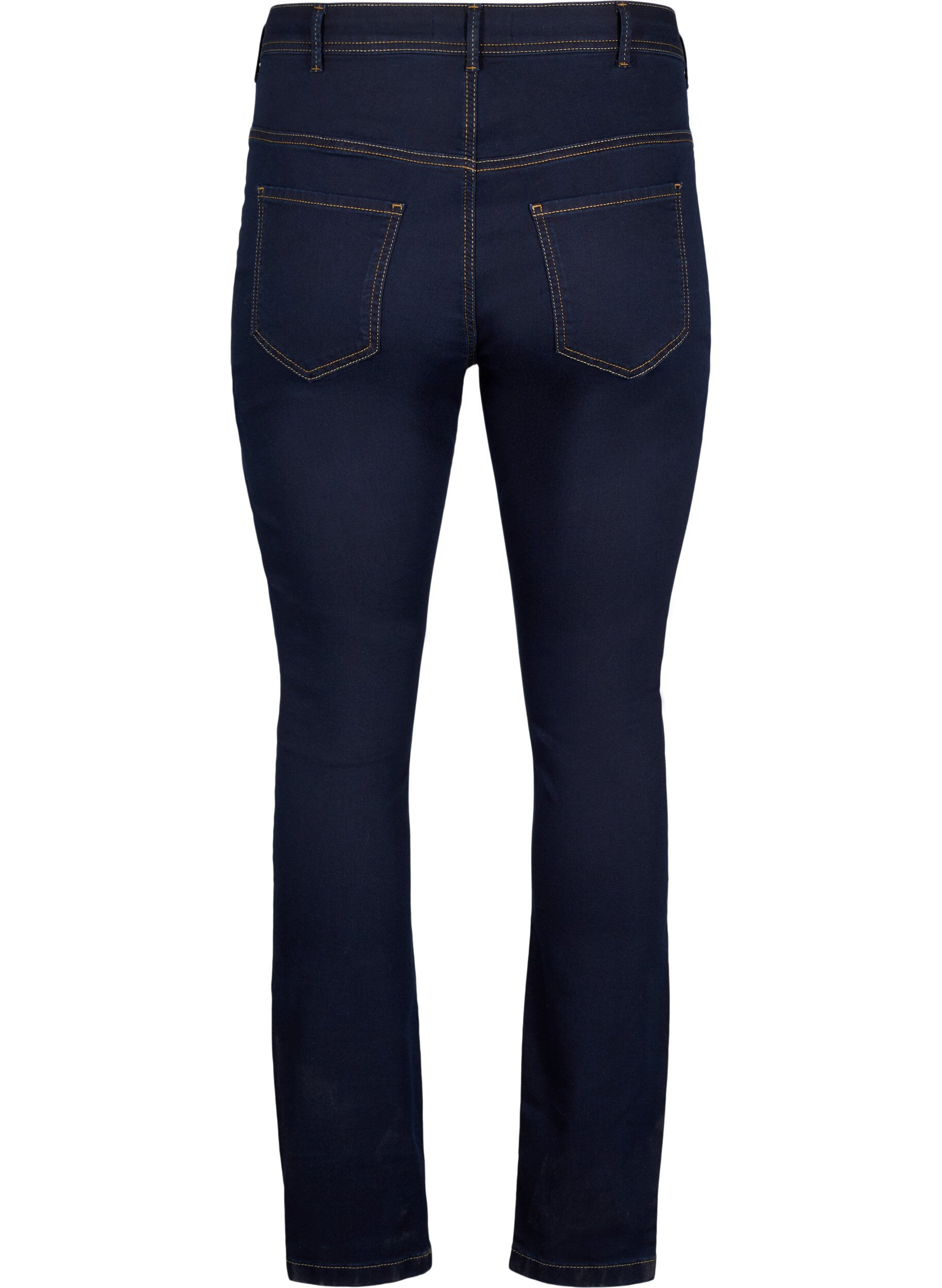 Zizzifashion Extra slim fit Amy jeans with a high waist, Blue, Packshot image number 1