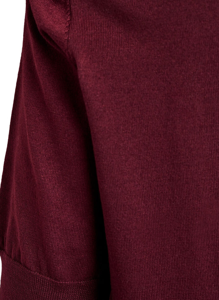 Fine-knit blouse with short sleeves, Red, Packshot image number 3