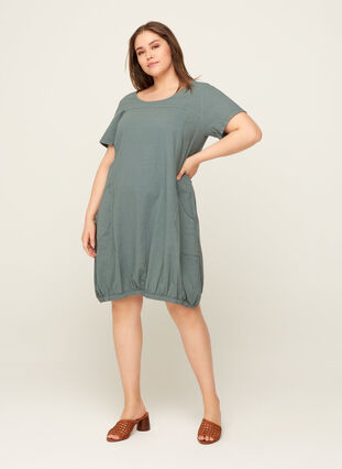 Dress with pockets, Slate Gray, Model image number 2