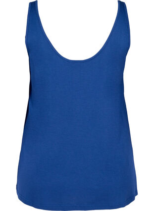 Top with a round neck and A-line, Twilight Blue, Packshot image number 1