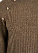 Ribbed jumper with decorative buttons, Brown, Packshot image number 2