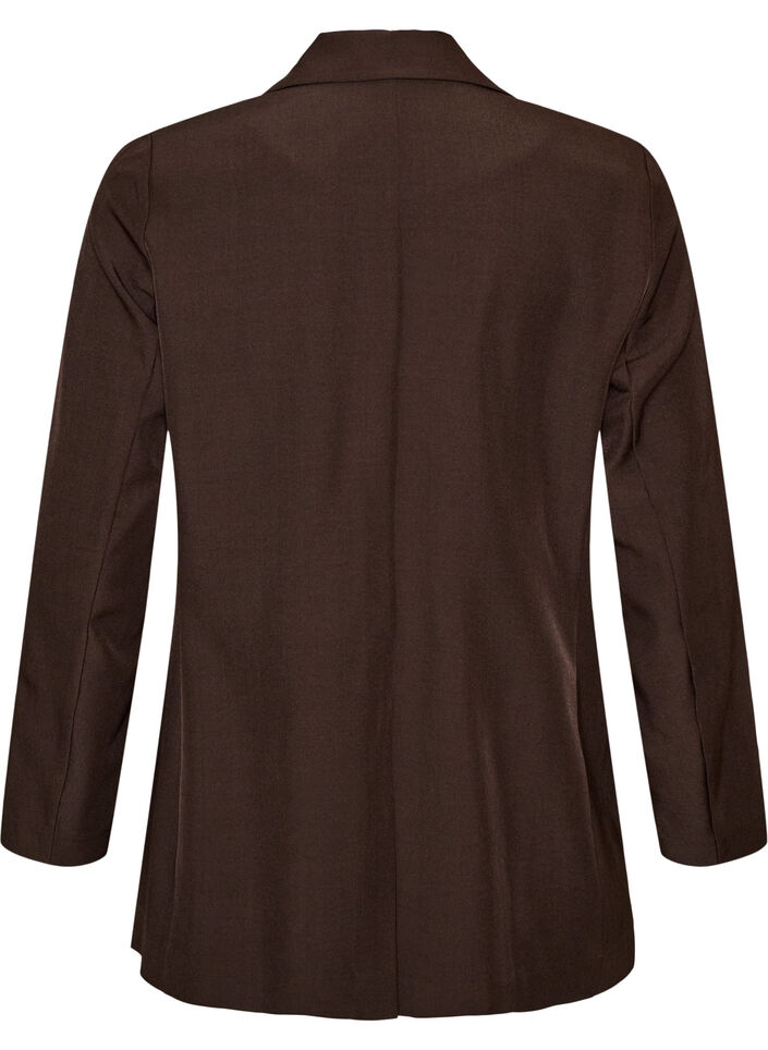 Blazer with pockets and slits, Brown, Packshot image number 1