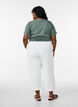 Loose trousers with 7/8 length, Beige, Model image number 1