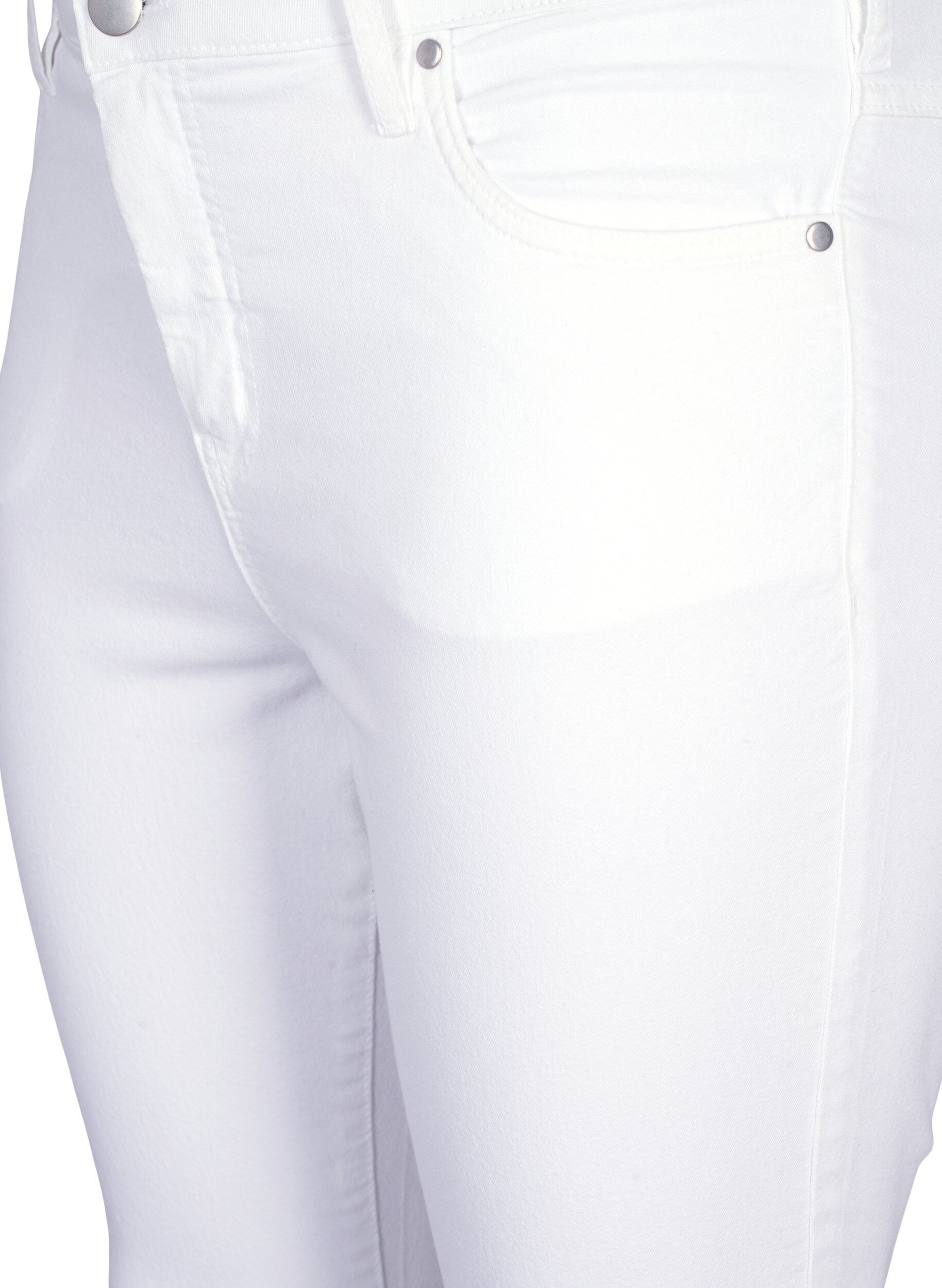 Zizzifashion High-waisted super slim Amy jeans , White, Packshot image number 2