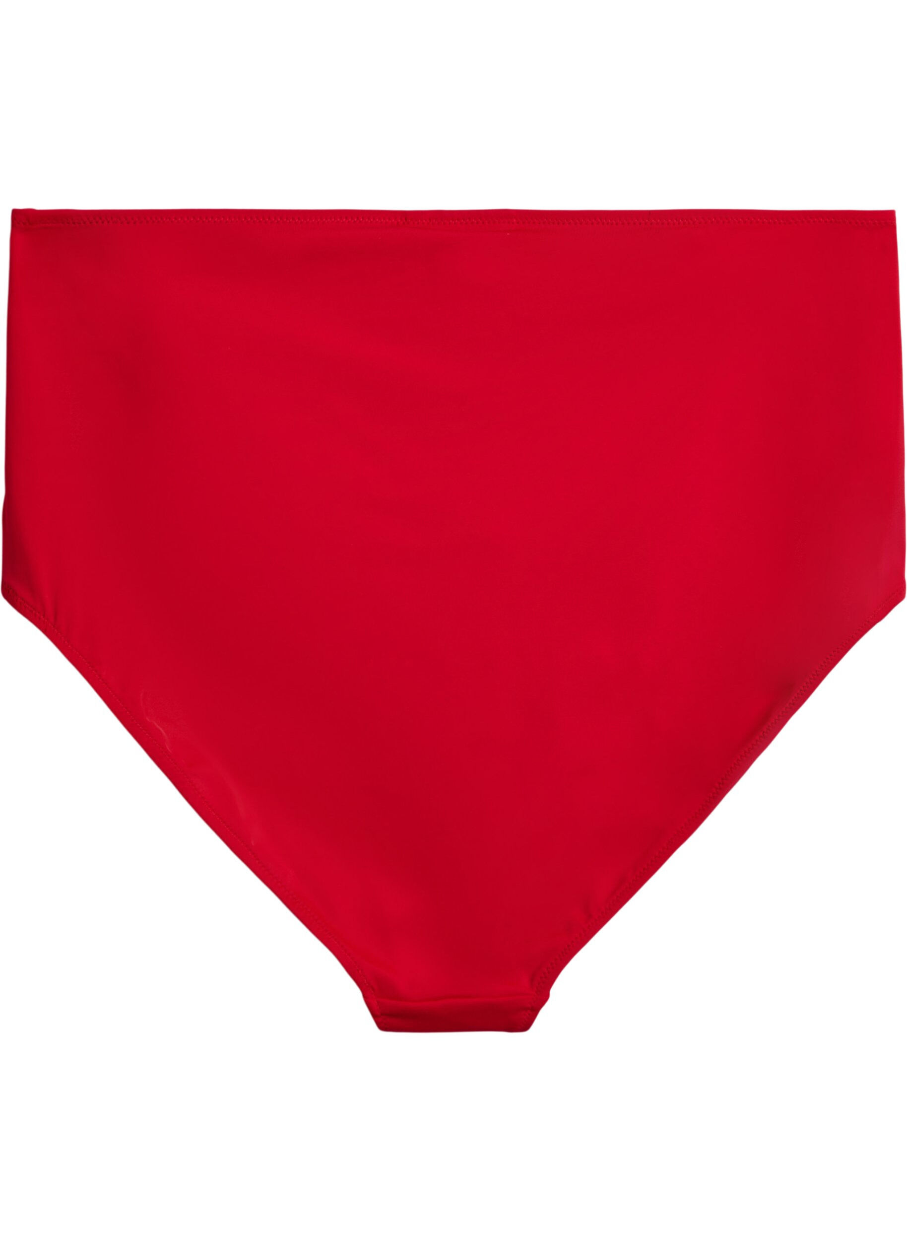 Zizzifashion High waisted bikini bottom, Red, Packshot image number 1