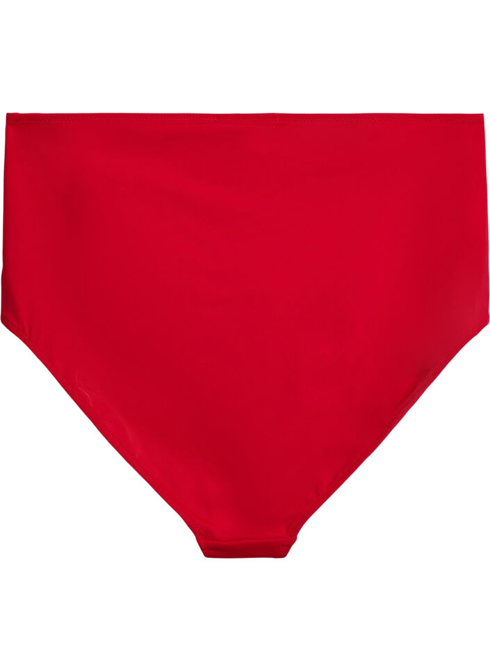 High waisted bikini bottom, Red, Packshot image number 1