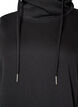 Sweatshirt with high collar and pockets, Black, Packshot image number 2