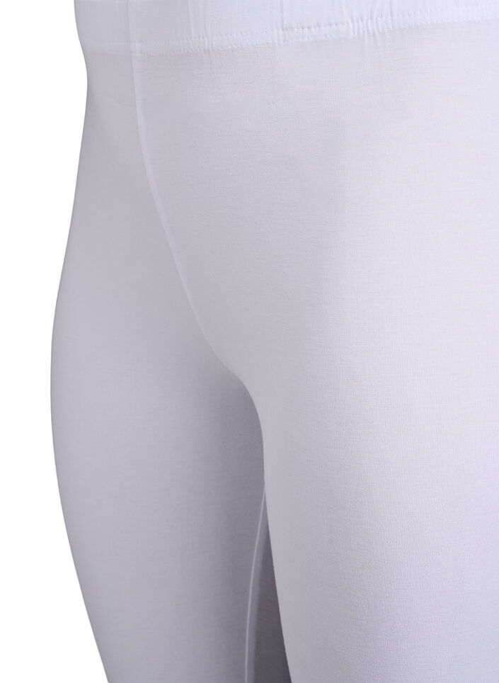 Basic leggings with extra length, White, Packshot image number 2