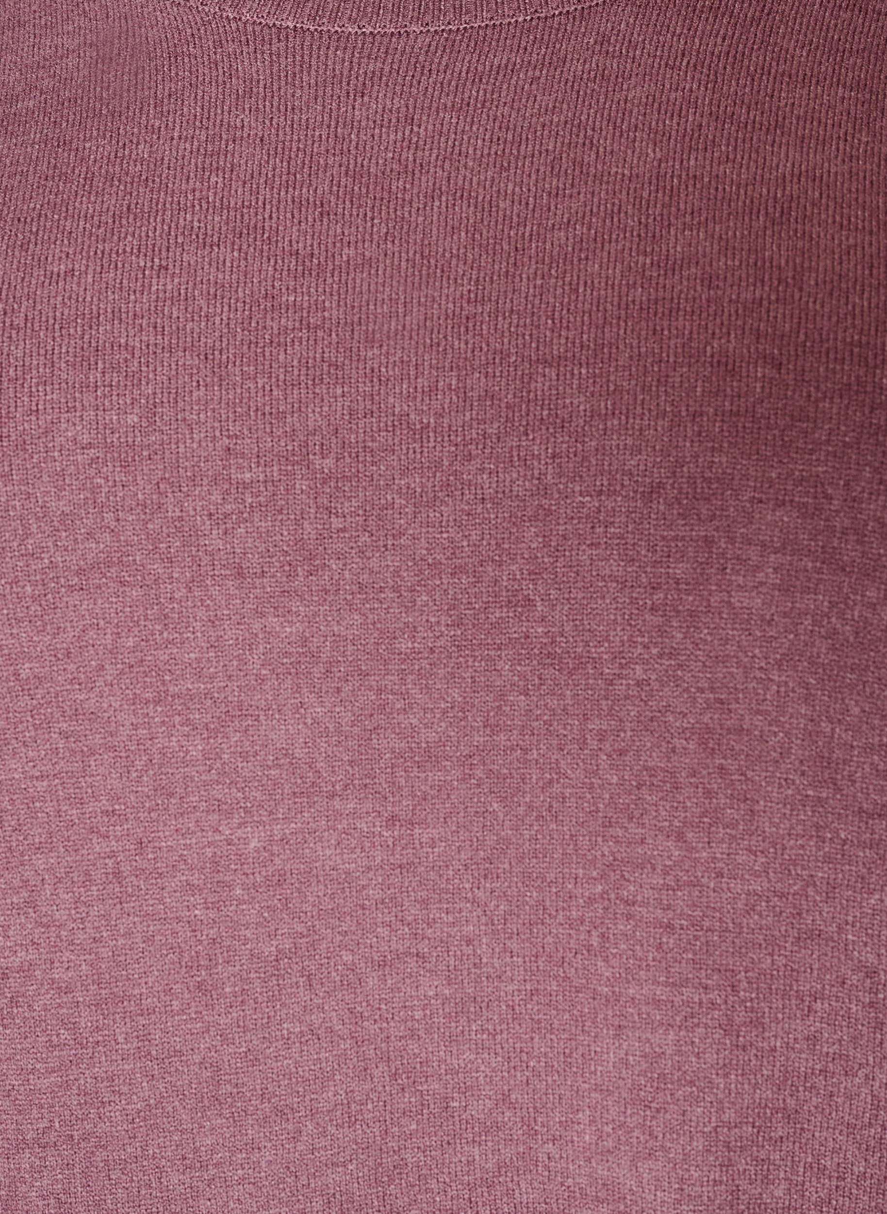 ZizzifashionKnitted blouse with a round neck, Rose, Packshot image number 2