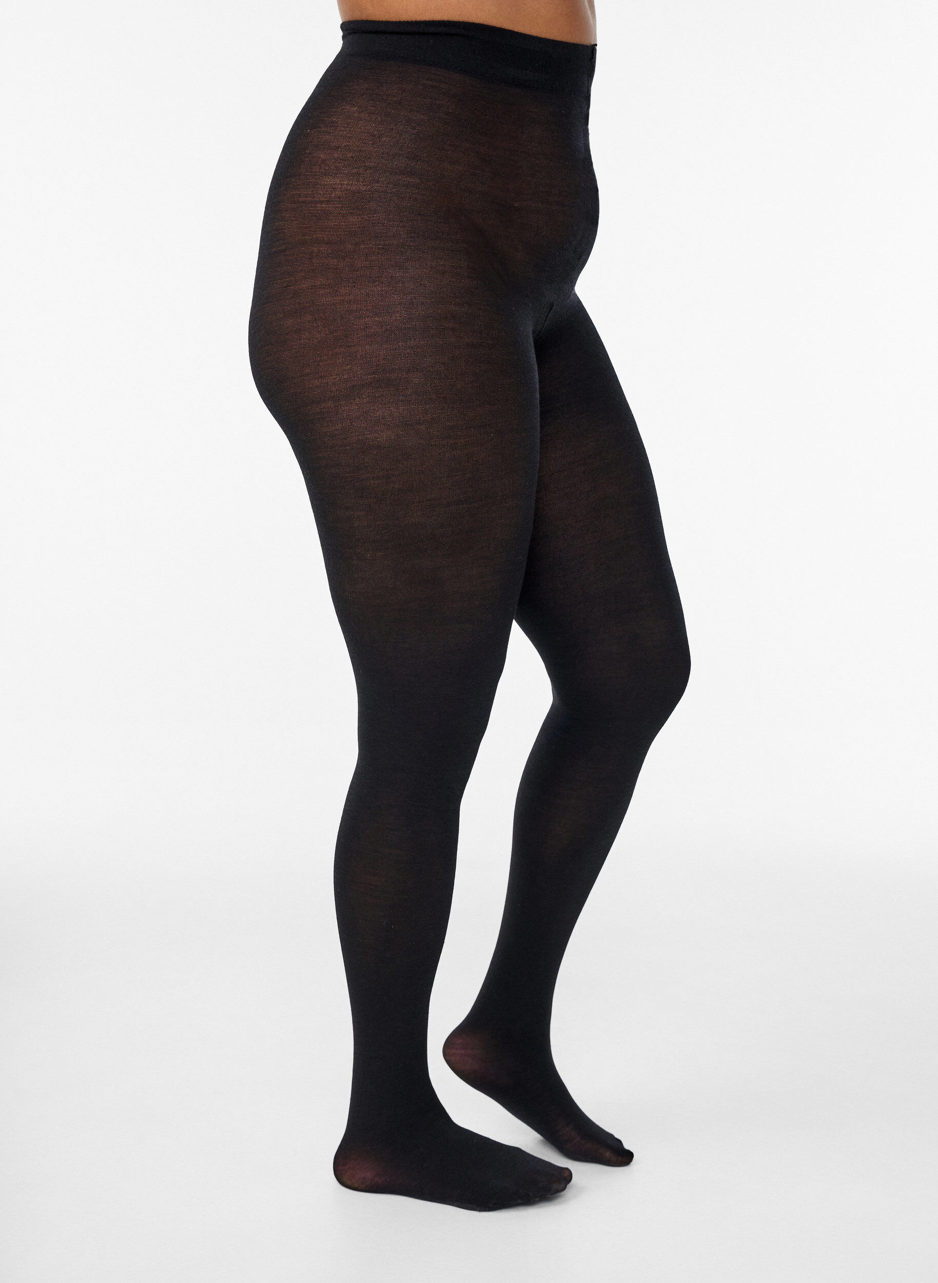 ZizzifashionWoollen tights, Black, Model image number 1
