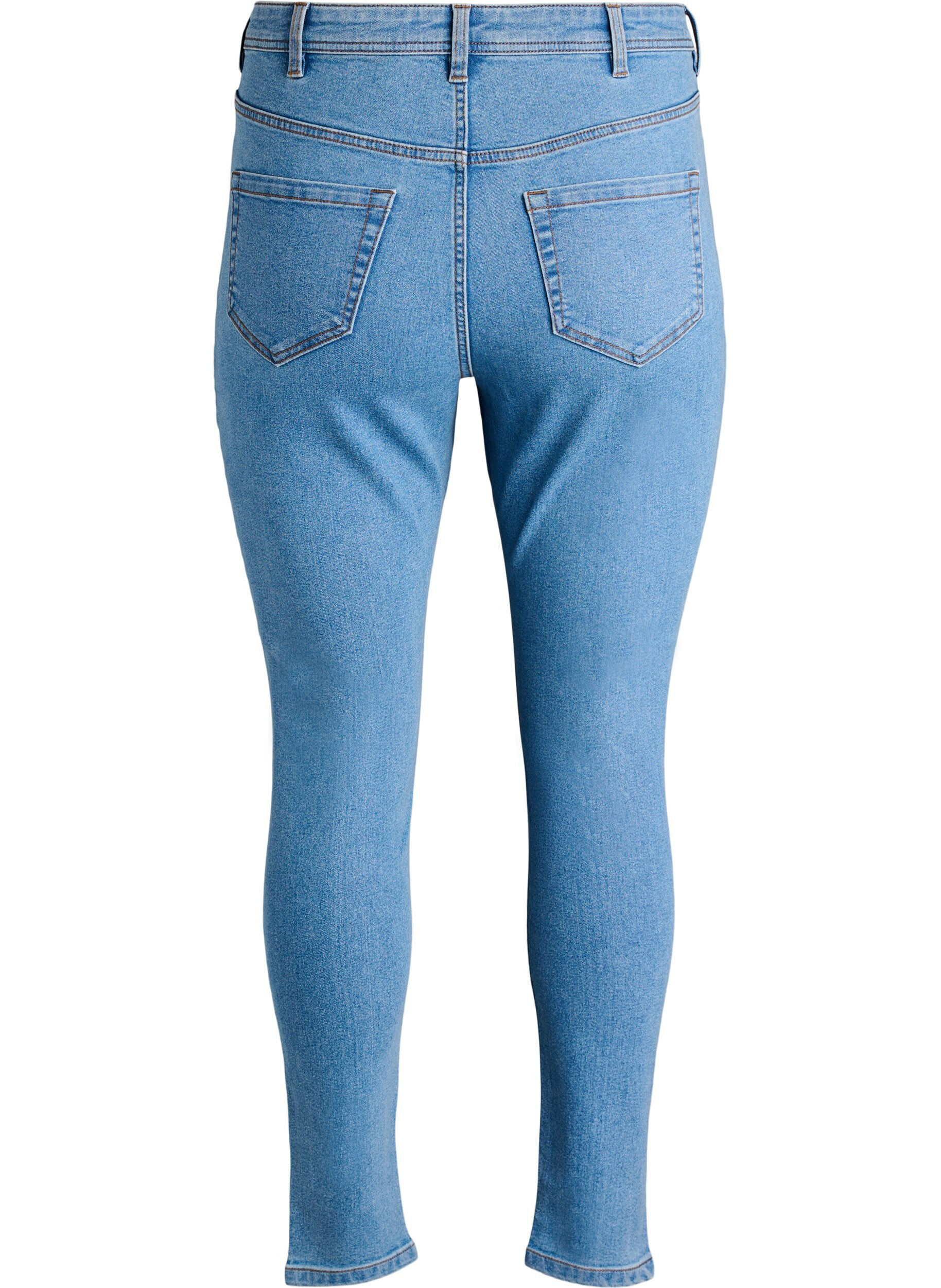 Zizzifashion Jeans with super slim fit, Light Blue, Packshot image number 1