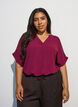 Loose blouse with short sleeves, Red, Model image number 3