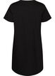 Organic cotton nightdress with V-neck, Black, Packshot image number 1