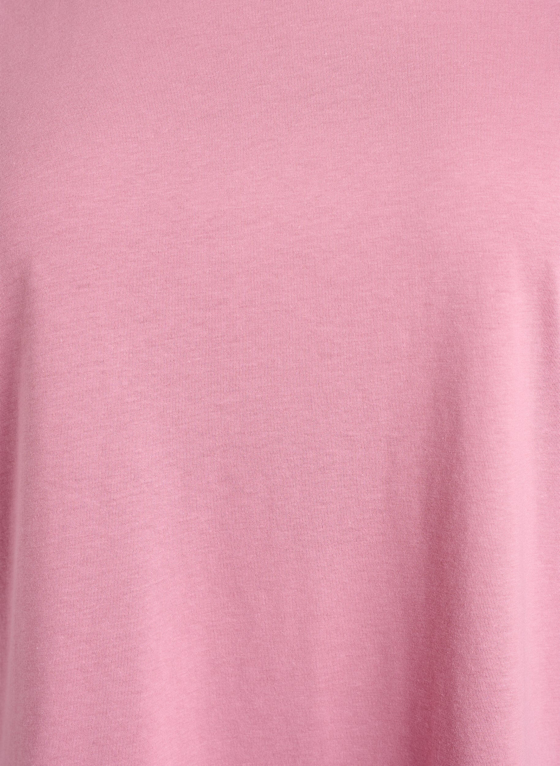 ZizzifashionShort-sleeved cotton blend t-shirt, Rose, Packshot image number 2