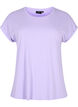 Short sleeved cotton blend t-shirt, Purple, Packshot image number 0