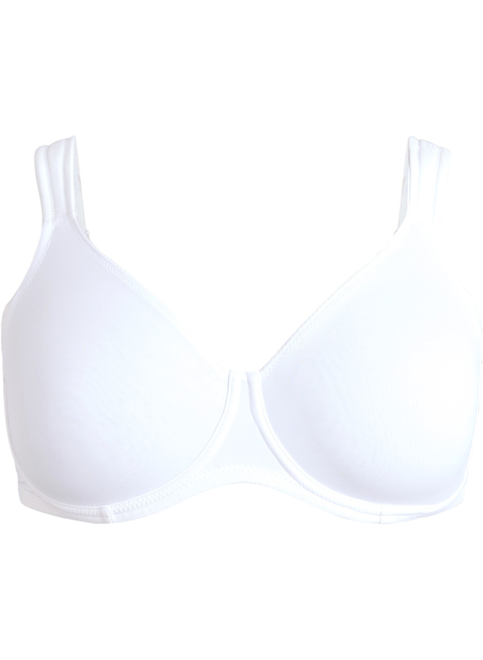 ZizzifashionComfort bra with underwire and moulded cups, White, Packshot image number 0