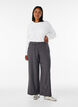 Tailored trousers with creases and a tie-belt, Dark Grey, Model image number 0