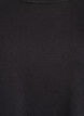 Fine-knit blouse with short sleeves., Black, Packshot image number 2