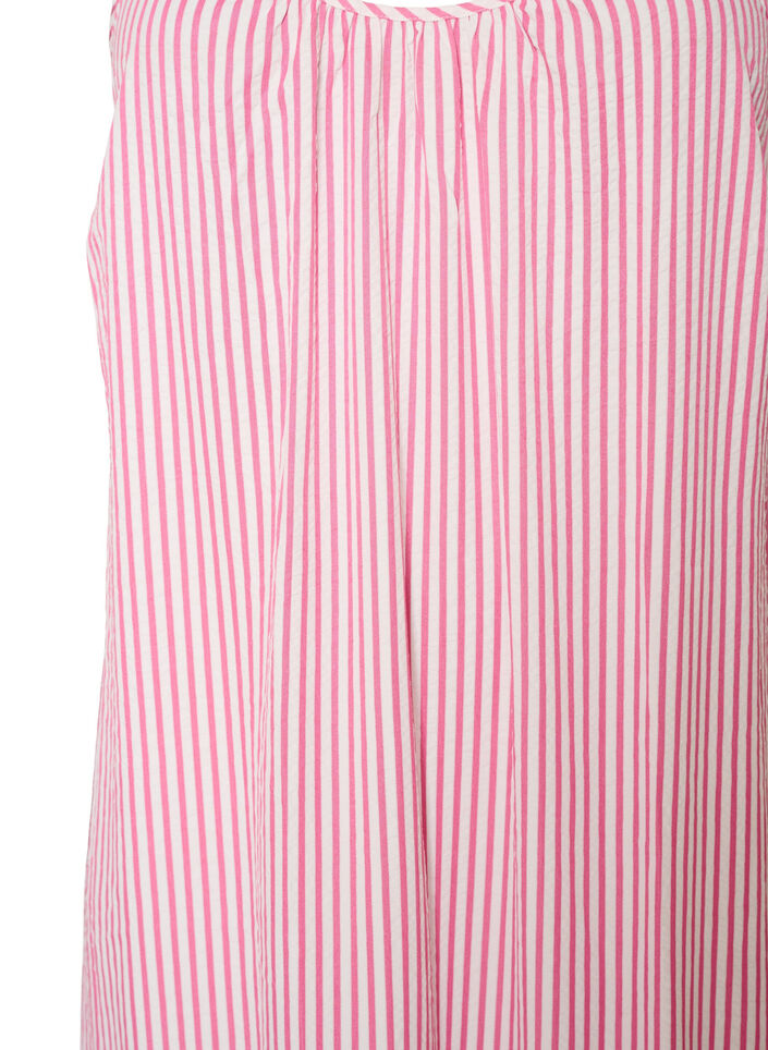 Summer dress with stripes and A-line shape, Pink, Packshot image number 2