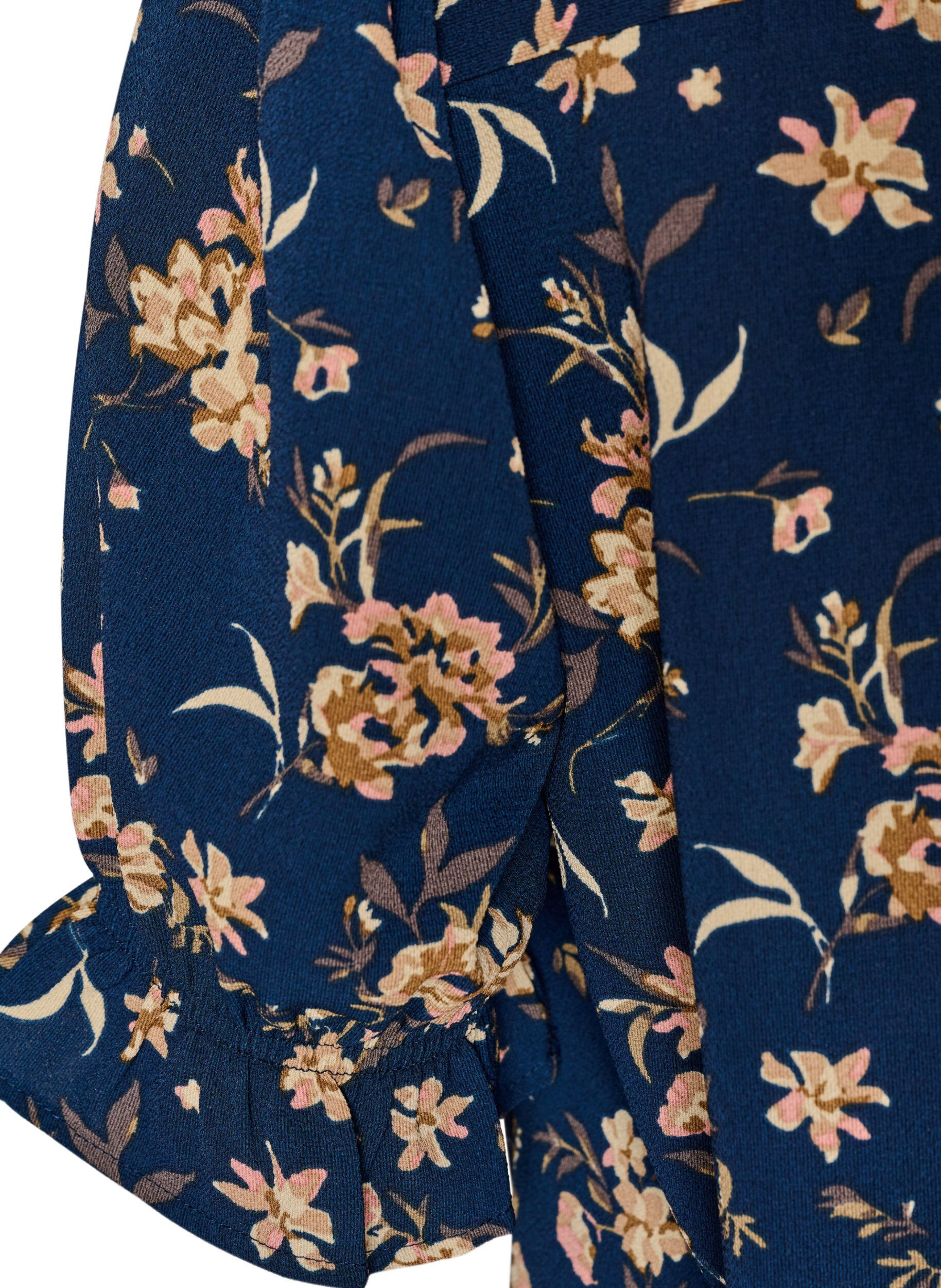 Zizzifashion Shirt blouse with 1/2 sleeves, Blue, Packshot image number 3