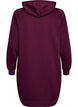 Long hoodie with zip and pockets, Purple, Packshot image number 1