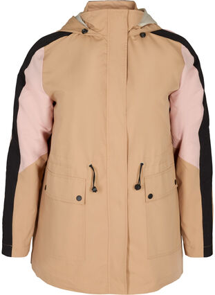 Jacket with hood and pockets, Stucco Comb, Packshot image number 0