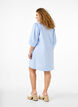 Striped dress with 3/4 sleeves, Blue Stripe, Model image number 1