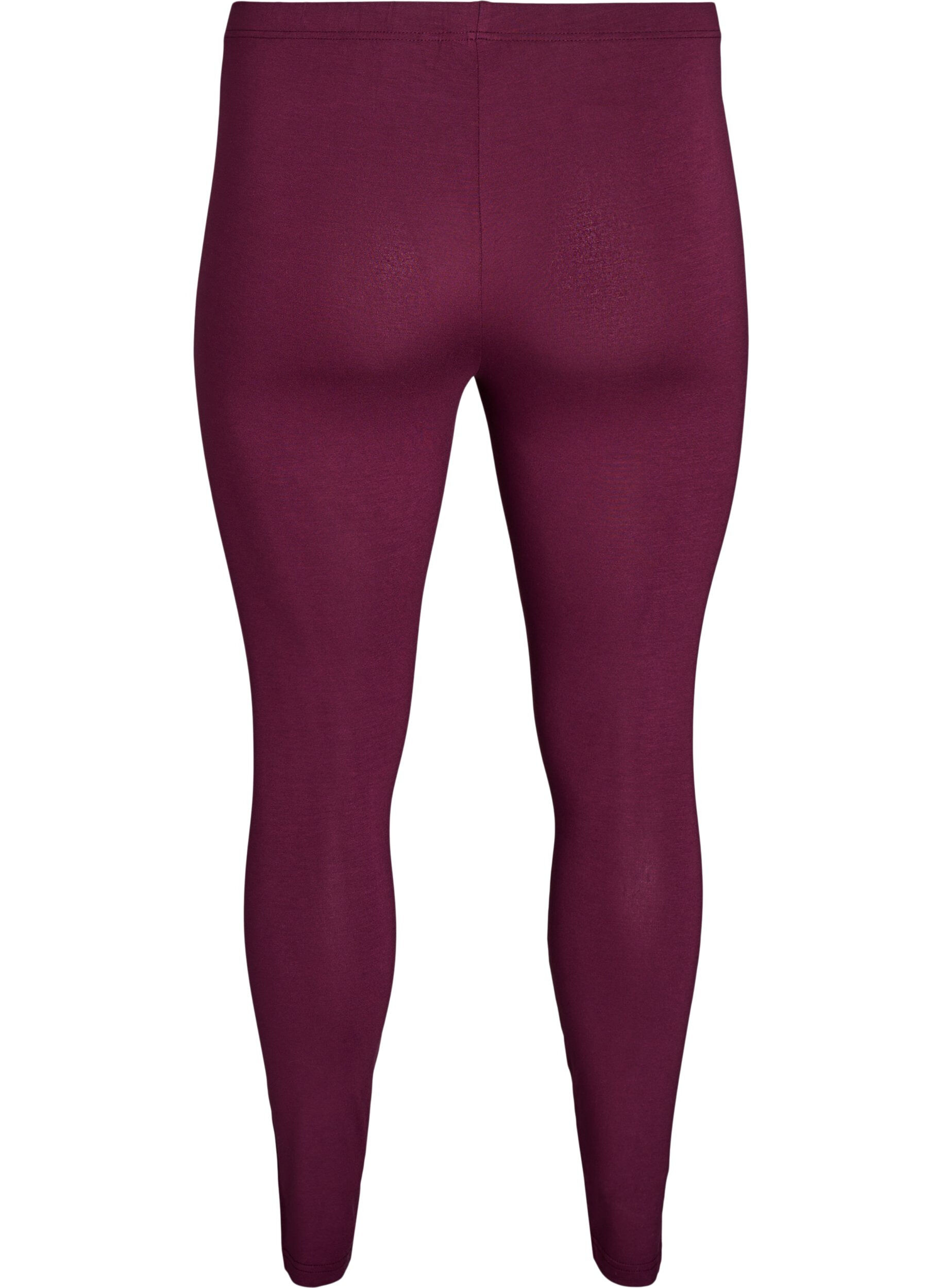 ZizzifashionBasic leggings in viscose, Red, Packshot image number 1