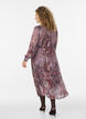 Midi dress with paisley print and elastic waist, Purple, Model image number 1