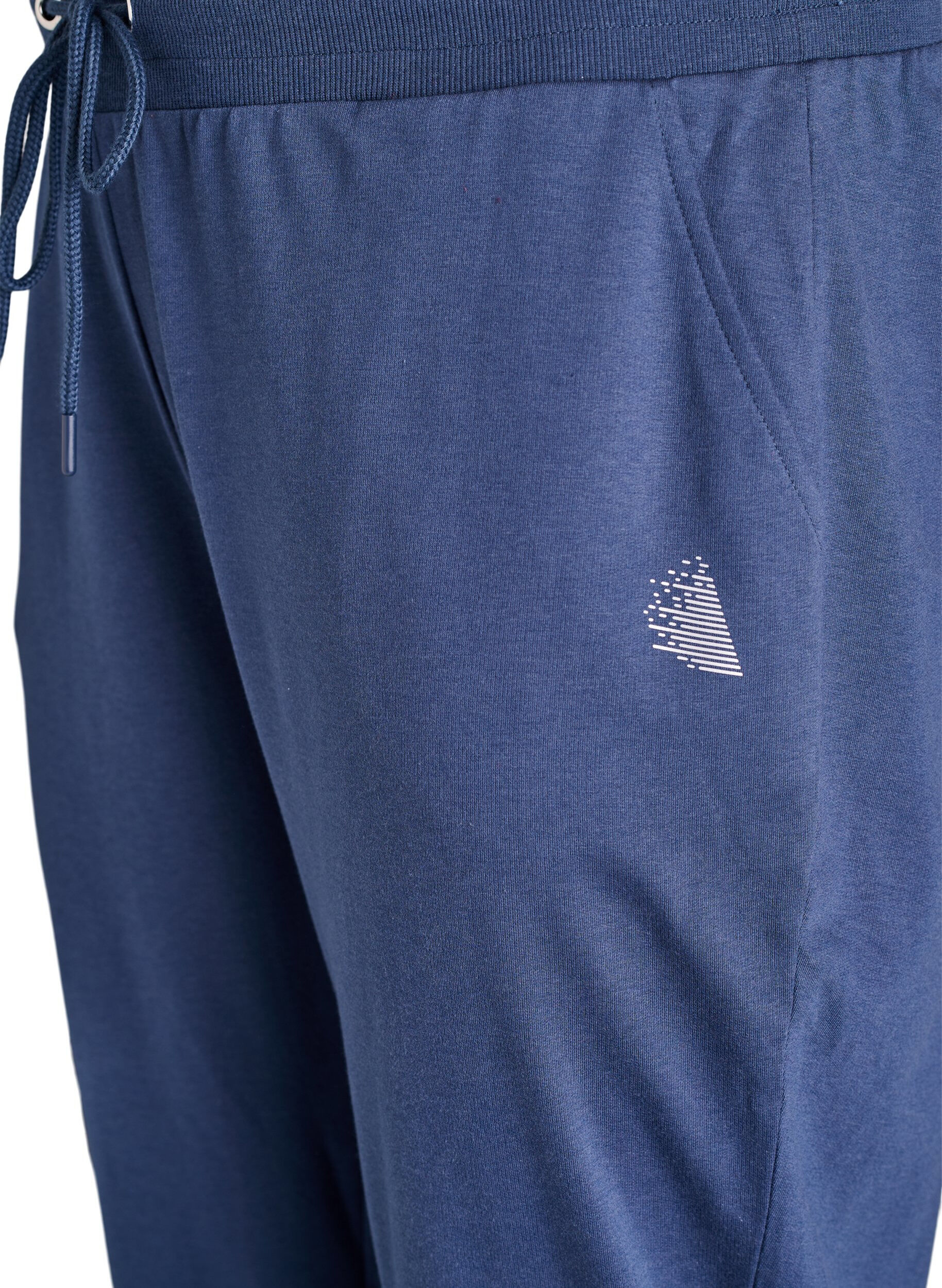 Zizzifashion Loose tracksuit trousers with pockets, Blue, Packshot image number 2