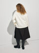 Jumper with a cable knit pattern, Vanilla, Model image number 2