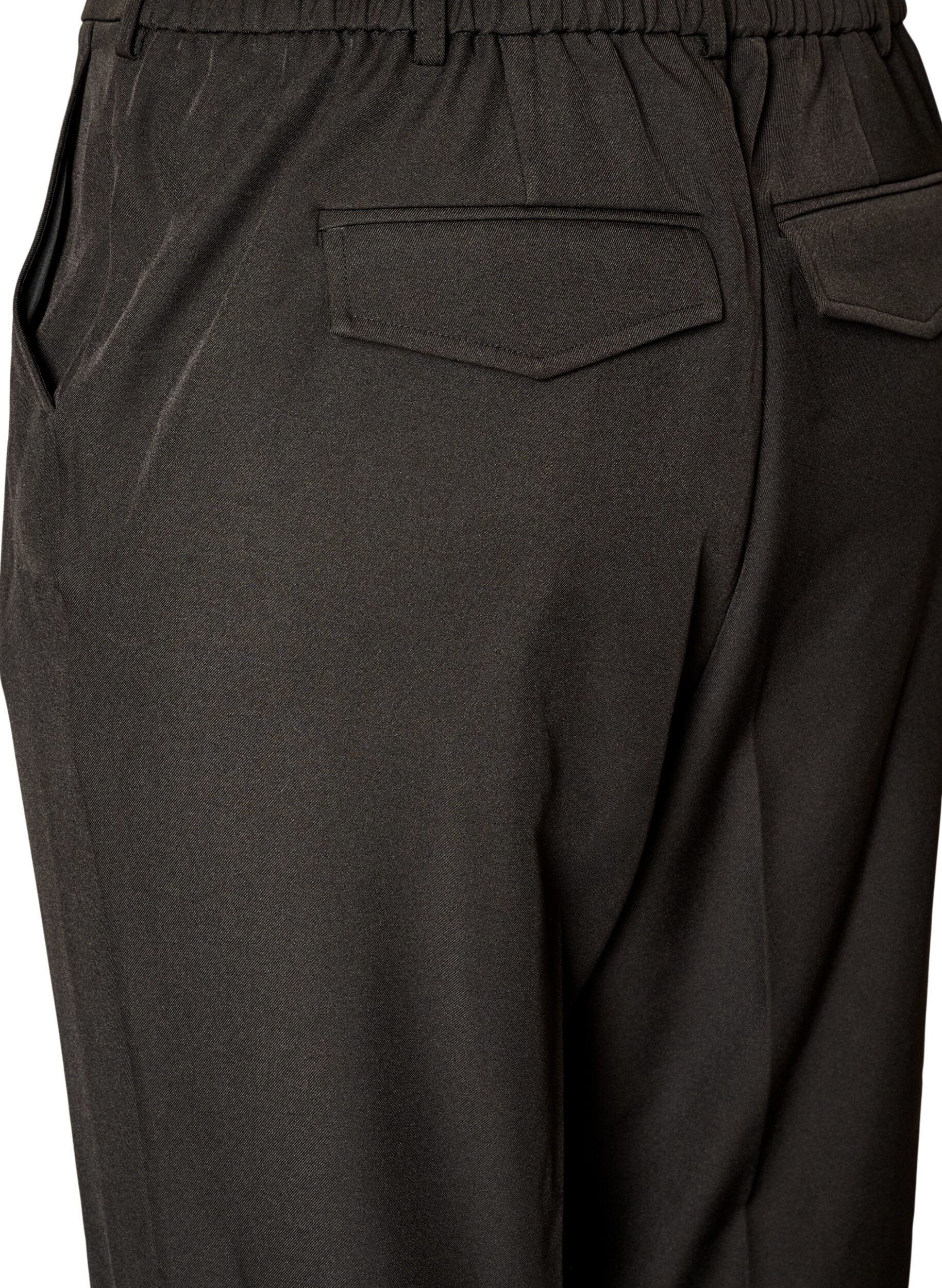 ZizzifashionHigh-waisted tailored trousers with straight legs, Black, Packshot image number 3