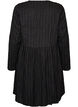 Short jersey dress with a wavy textured pattern, Black, Packshot image number 1