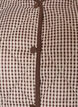 Quilted jacket with small checks and contrast trim, Brown, Packshot image number 2
