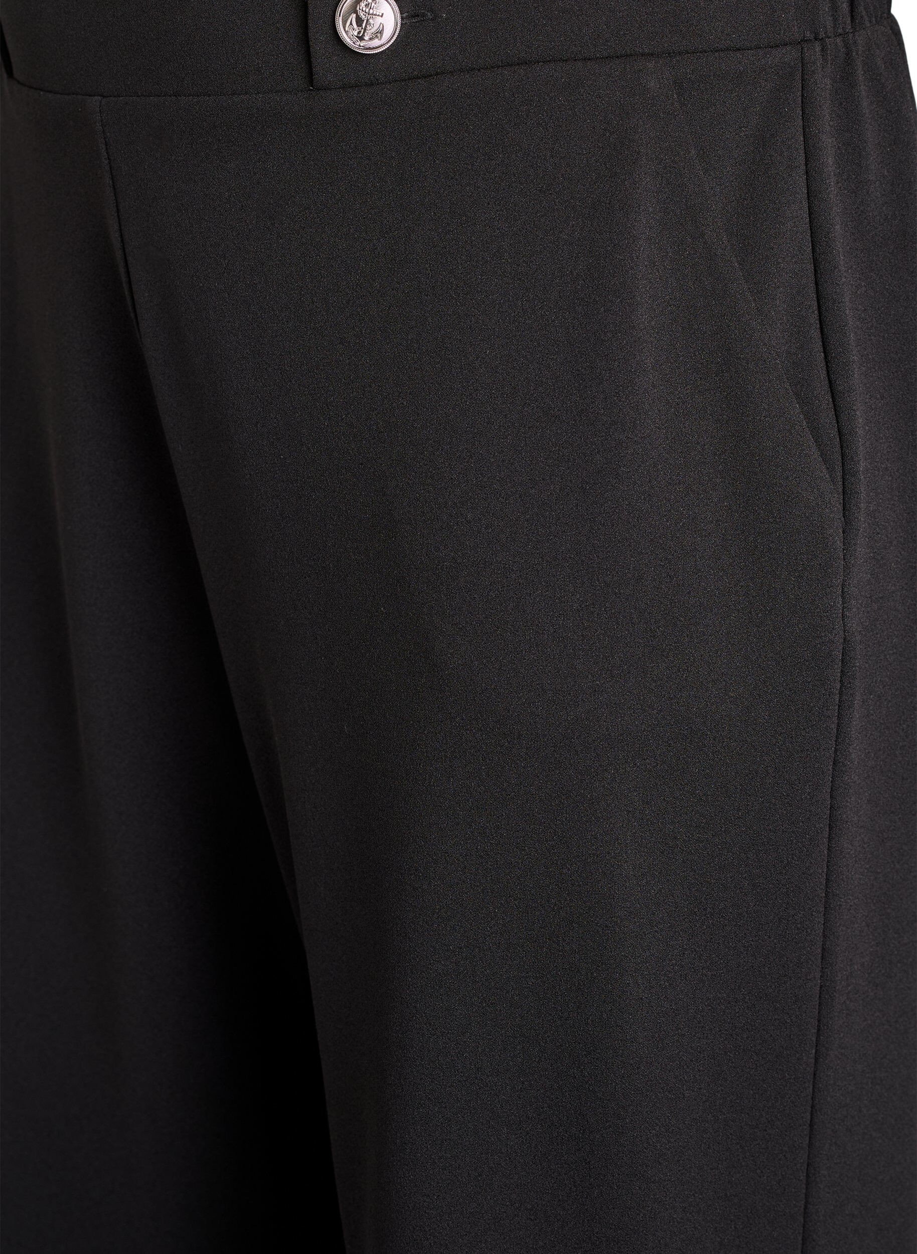 Zizzifashion Loose trousers with pockets, Black, Packshot image number 2