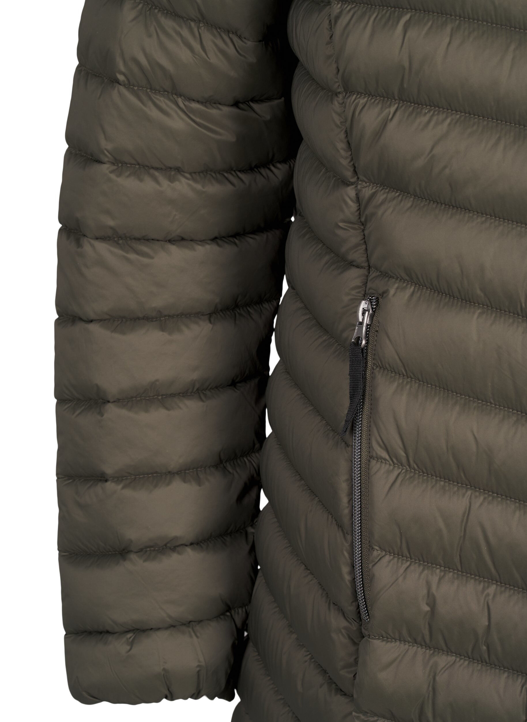 Zizzifashion Lightweight jacket with pockets and a detachable hood, Green, Packshot image number 3