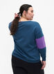 Sweatshirt with sporty print, Blue Wing Teal Comb, Model image number 1