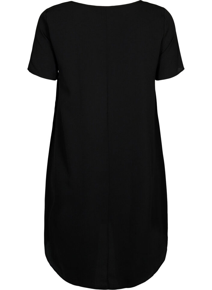 Dress with short sleeves, Black, Packshot image number 1