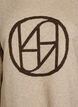 Jumper with logo and contrast stripes, Beige, Packshot image number 2