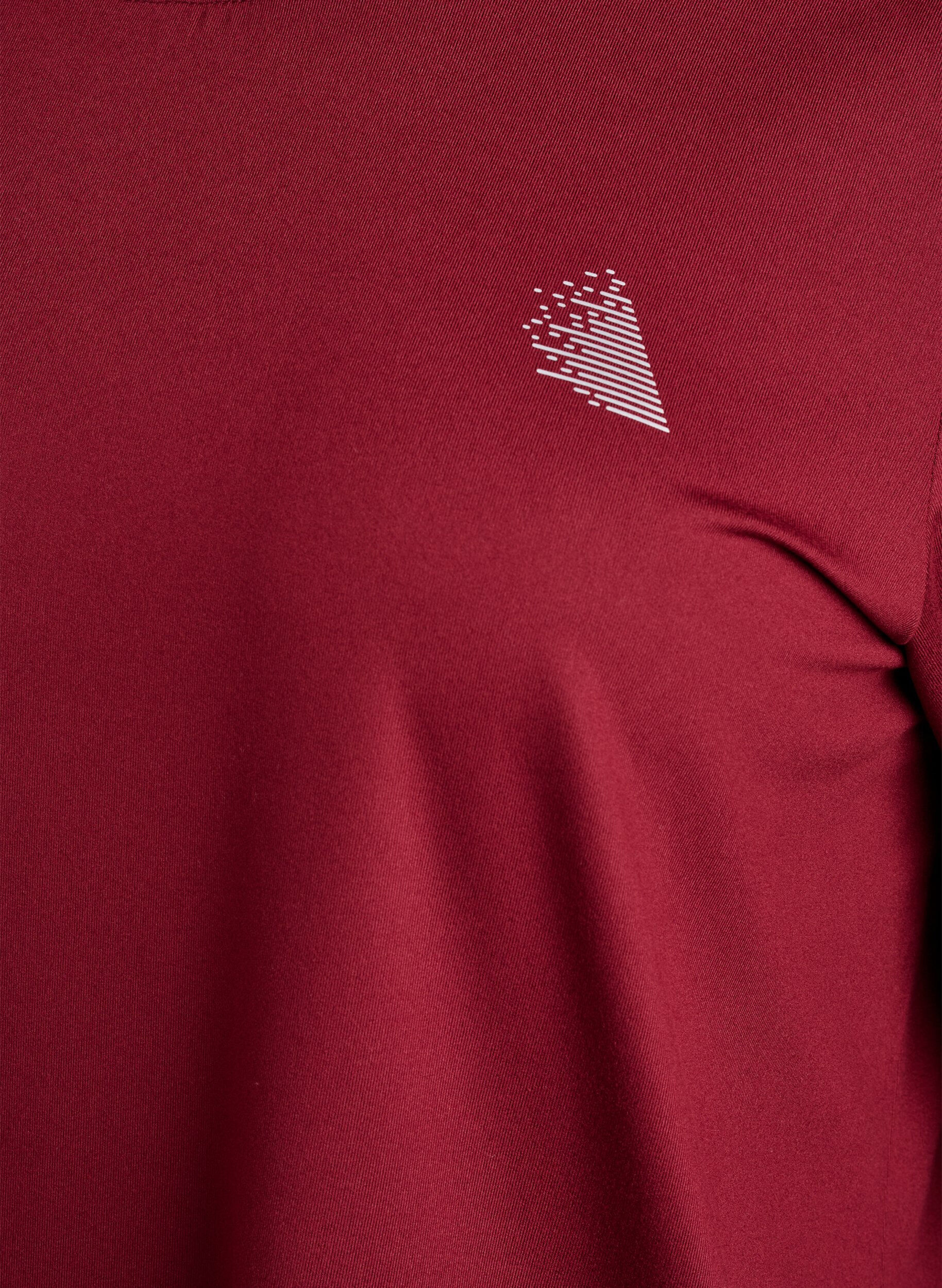 Zizzifashion Sports top with 3/4 sleeves, Red, Packshot image number 2