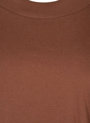 Short-sleeved t-shirt with wide, rib neckline, Rocky Road, Packshot image number 2