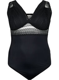 Body with lace and lightly padded cups, Black, Packshot