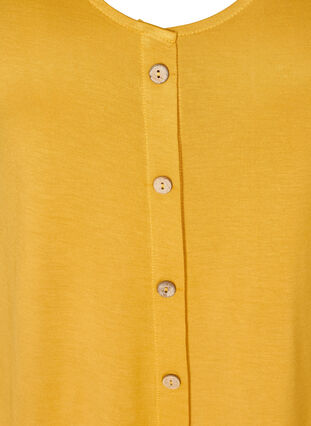 Viscose top with buttons, Golden Yellow, Packshot image number 2