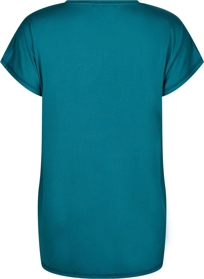 Long workout T-shirt, Green, Packshot image number 1