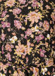 Midi dress with floral print and detachable tie belt, Black, Packshot image number 2