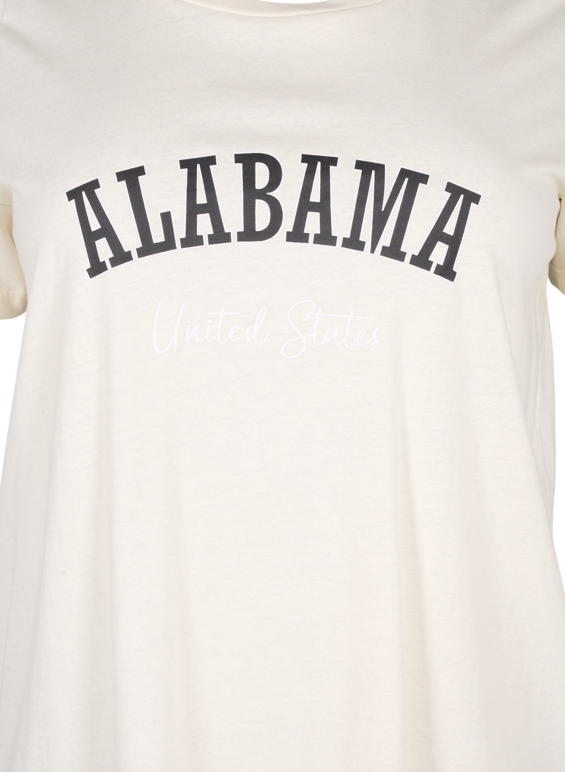Zizzifashion Cotton T-shirt with text, Antique W. Alabama, Packshot image number 2