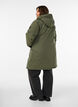 Water-repellent parka with a hood and functional details, Green, Model image number 2