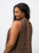 Midi dress in chiffon with leopard print and a tie-waist, Brown, Model image number 3